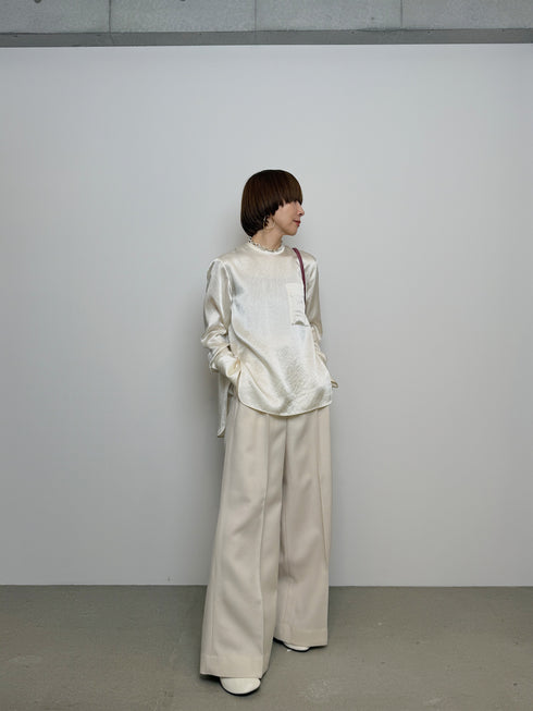 plain satin shirt
